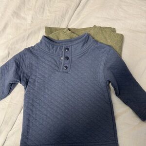 Jumping Beans Quilted Blue and Green Kids Sweater